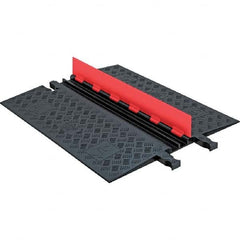 Checkers - On Floor Cable Covers Cover Material: Polyurethane Number of Channels: 2 - Caliber Tooling