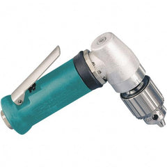 Dynabrade - 1/4" Keyed Chuck - Right Angle Handle, 20,000 RPM, 0.4 hp, 90 psi - Caliber Tooling