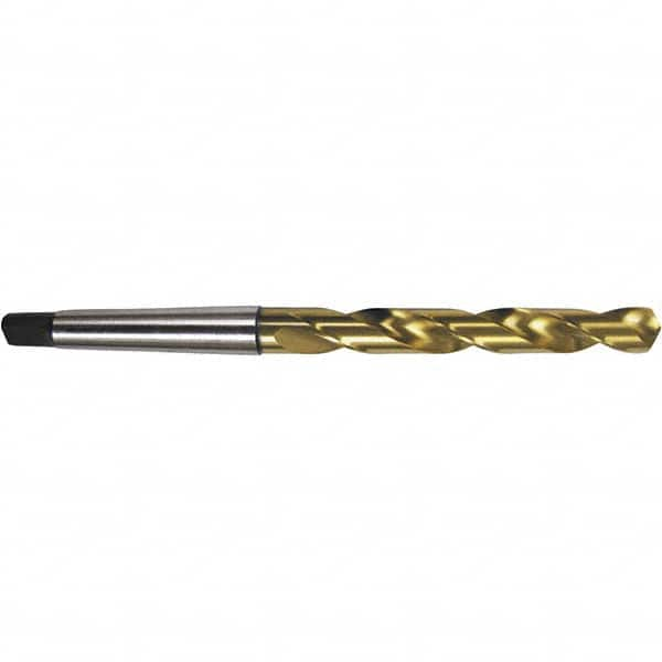 Guhring - 31/64", 1MT 118° Point High Speed Steel Taper Shank Drill Bit - Caliber Tooling