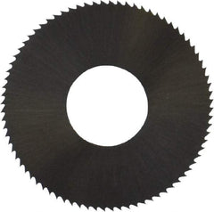 Controx - 1" Diam x 0.008" Blade Thickness x 3/8" Arbor Hole Diam, 80 Tooth Slitting and Slotting Saw - Arbor Connection, Right Hand, Uncoated, High Speed Steel, Concave Ground - Caliber Tooling