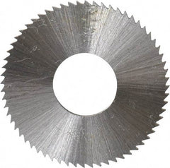 Controx - 1" Diam x 0.04" Blade Thickness x 3/8" Arbor Hole Diam, 64 Tooth Slitting and Slotting Saw - Arbor Connection, Right Hand, Uncoated, Cobalt, Concave Ground, Contains Keyway - Caliber Tooling