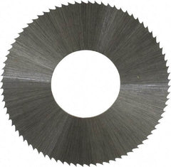 Controx - 1-1/4" Diam x 0.014" Blade Thickness x 1/2" Arbor Hole Diam, 80 Tooth Slitting and Slotting Saw - Arbor Connection, Right Hand, Uncoated, High Speed Steel, Concave Ground - Caliber Tooling