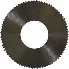 Controx - 1-1/4" Diam x 0.02" Blade Thickness x 1/2" Arbor Hole Diam, 80 Tooth Slitting and Slotting Saw - Arbor Connection, Right Hand, Uncoated, High Speed Steel, Concave Ground - Caliber Tooling