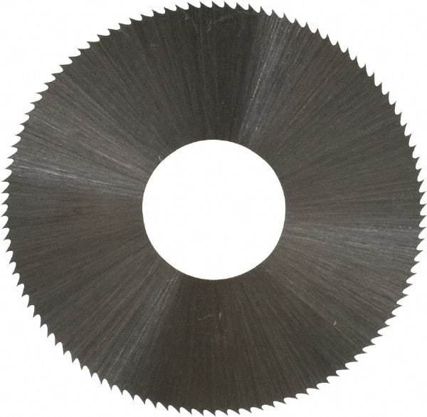 Controx - 1-1/2" Diam x 0.012" Blade Thickness x 1/2" Arbor Hole Diam, 110 Tooth Slitting and Slotting Saw - Arbor Connection, Right Hand, Uncoated, High Speed Steel, Concave Ground - Caliber Tooling