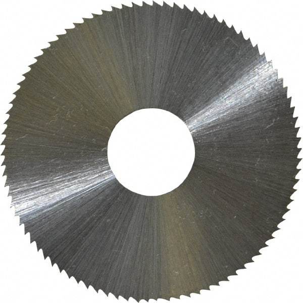 Controx - 1-3/4" Diam x 0.0313" Blade Thickness x 1/2" Arbor Hole Diam, 90 Tooth Slitting & Slotting Saw - Arbor Connection, Right Hand, Uncoated, M2 High Speed Steel, Concave Ground - Caliber Tooling