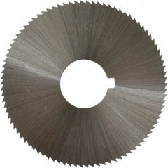 Controx - 1-3/4" Diam x 0.04" Blade Thickness x 1/2" Arbor Hole Diam, 90 Tooth Slitting and Slotting Saw - Arbor Connection, Right Hand, Uncoated, Cobalt, Concave Ground, Contains Keyway - Caliber Tooling