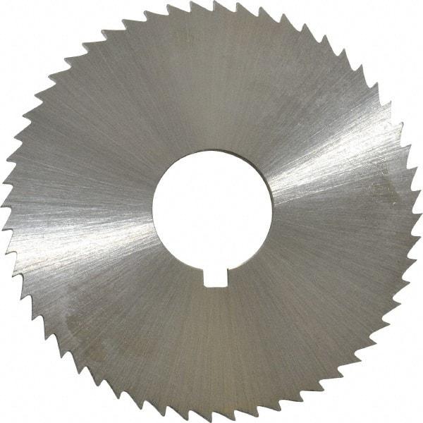 Controx - 1-3/4" Diam x 0.0781" Blade Thickness x 1/2" Arbor Hole Diam, 56 Tooth Slitting and Slotting Saw - Arbor Connection, Right Hand, Uncoated, Cobalt, Concave Ground, Contains Keyway - Caliber Tooling