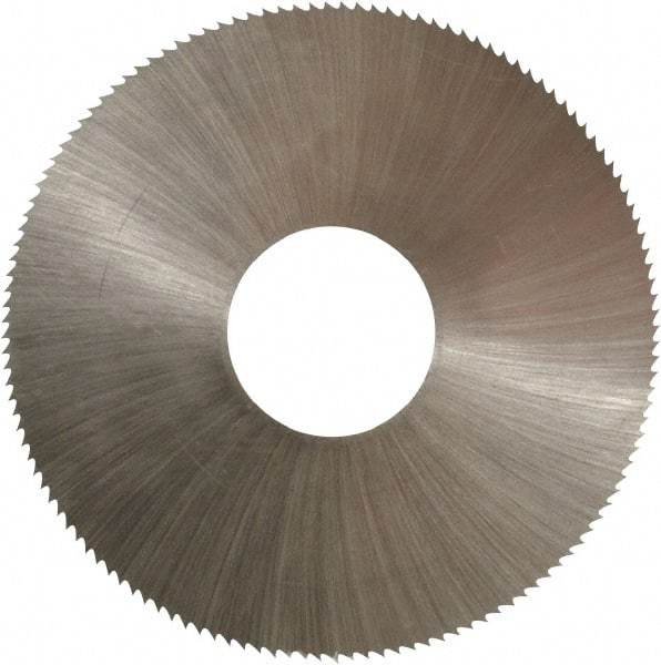 Controx - 2" Diam x 0.014" Blade Thickness x 5/8" Arbor Hole Diam, 132 Tooth Slitting and Slotting Saw - Arbor Connection, Right Hand, Uncoated, High Speed Steel, Concave Ground - Caliber Tooling