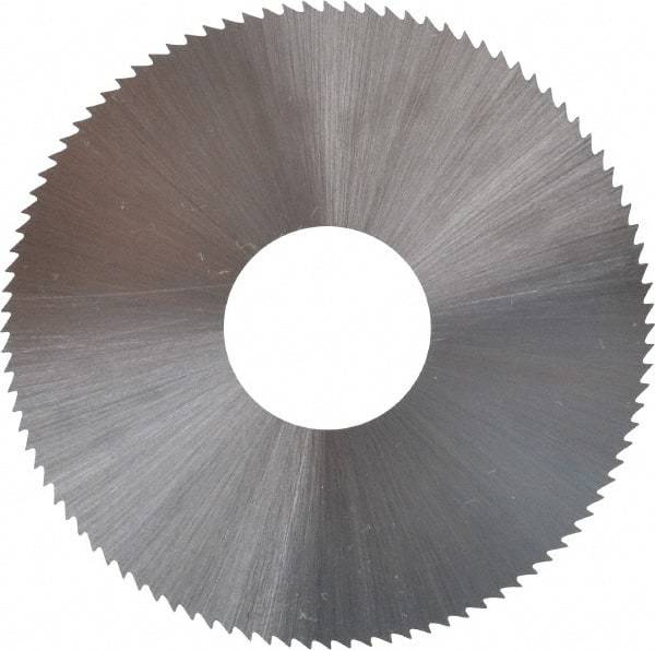 Controx - 2" Diam x 0.018" Blade Thickness x 5/8" Arbor Hole Diam, 100 Tooth Slitting and Slotting Saw - Arbor Connection, Right Hand, Uncoated, High Speed Steel, Concave Ground - Caliber Tooling