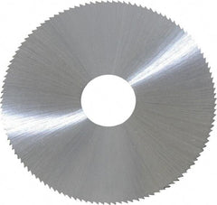 Controx - 2-1/2" Diam x 0.0313" Blade Thickness x 5/8" Arbor Hole Diam, 120 Tooth Slitting & Slotting Saw - Arbor Connection, Right Hand, Uncoated, M2 High Speed Steel, Concave Ground - Caliber Tooling