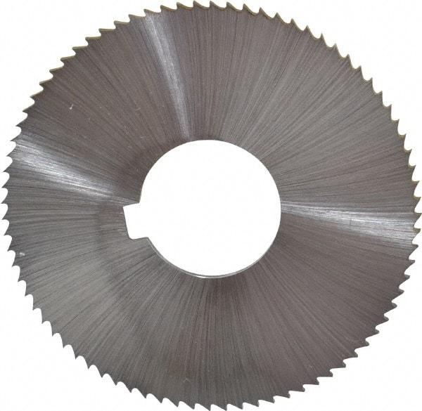 Controx - 3" Diam x 0.025" Blade Thickness x 1" Arbor Hole Diam, 128 Tooth Slitting & Slotting Saw - Arbor Connection, Right Hand, Uncoated, M2 High Speed Steel, Concave Ground - Caliber Tooling