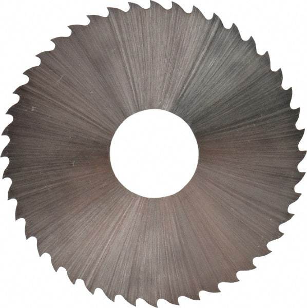 Controx - 1-3/4" Diam x 0.0313" Blade Thickness x 1/2" Arbor Hole Diam, 44 Tooth Slitting & Slotting Saw - Arbor Connection, Right Hand, Uncoated, M2 High Speed Steel, 15° Rake, Concave Ground - Caliber Tooling