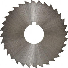 Controx - 1-3/4" Diam x 1/16" Blade Thickness x 1/2" Arbor Hole Diam, 32 Tooth Slitting and Slotting Saw - Arbor Connection, Right Hand, Uncoated, Cobalt, 15° Rake, Concave Ground, Contains Keyway - Caliber Tooling