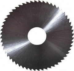 Controx - 2-1/2" Diam x 0.0313" Blade Thickness x 5/8" Arbor Hole Diam, 56 Tooth Slitting & Slotting Saw - Arbor Connection, Right Hand, Uncoated, M2 High Speed Steel, 15° Rake, Concave Ground - Caliber Tooling