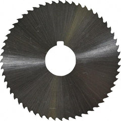 Controx - 2-1/2" Diam x 0.0469" Blade Thickness x 5/8" Arbor Hole Diam, 56 Tooth Slitting and Slotting Saw - Arbor Connection, Right Hand, Uncoated, Cobalt, 15° Rake, Concave Ground, Contains Keyway - Caliber Tooling