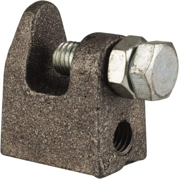 Cooper B-Line - 3/4" Max Flange Thickness, 1/2" Rod Top Beam Clamp - 700 Lb Capacity, Malleable Iron - Caliber Tooling