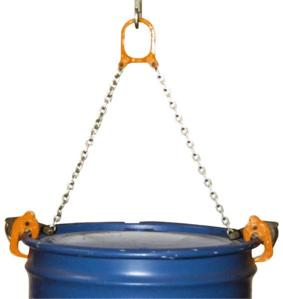 Vestil - 2,000 Lb Load Capacity, 30 & 55 Gal Drum Lifter - For 30 Gal & 55 Gal Drums - Caliber Tooling