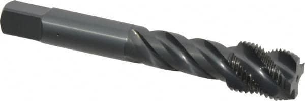 OSG - 5/8-18 UNF 4 Flute 3B Modified Bottoming Spiral Flute Tap - Vanadium High Speed Steel, Oxide Finish, 3-13/16" OAL, Right Hand Flute, Right Hand Thread, H3, Series 290 - Caliber Tooling