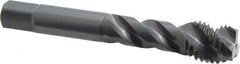 OSG - M16x2.00 Metric Coarse 3 Flute 6H Modified Bottoming Spiral Flute Tap - Vanadium High Speed Steel, Oxide Finish, 3-13/16" OAL, Right Hand Flute, Right Hand Thread, D7, Series 299 - Caliber Tooling