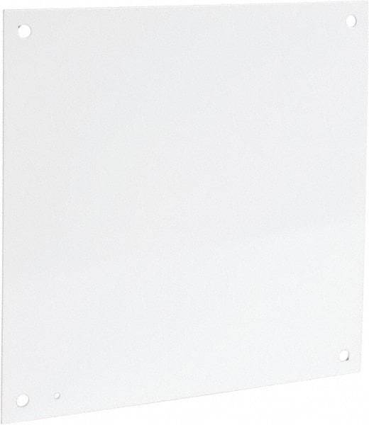 Cooper B-Line - 17" OAW x 17" OAH Powder Coat Finish Electrical Enclosure Nonperforated Panel - 20" x 20" Box, 12 Gauge Steel, Use with 20208RHC - Caliber Tooling