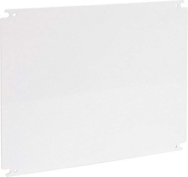 Cooper B-Line - 14" OAW x 18" OAH Powder Coat Finish Electrical Enclosure Nonperforated Panel - 20" x 16" Box, 12 Gauge Steel, Use with 162010-SD/16206-SD/16208-SD/201610-SD/201610-SDW/20166-FM/20166-SD/20166-SDW/20168-SD/20168-SDW - Caliber Tooling