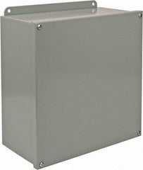 Cooper B-Line - Steel Standard Enclosure Screw Flat Cover - NEMA 12, 13, 12" Wide x 12" High x 6" Deep, Dirt-tight & Dust-tight - Caliber Tooling