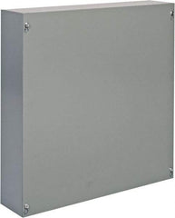 Cooper B-Line - Steel Junction Box Enclosure Screw Flat Cover - NEMA 1, 18" Wide x 18" High x 4" Deep - Caliber Tooling