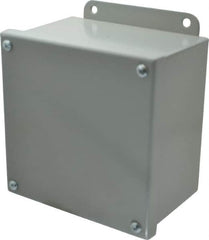 Cooper B-Line - Steel Standard Enclosure Screw Flat Cover - NEMA 12, 13, 6" Wide x 6" High x 4" Deep, Dirt-tight & Dust-tight - Caliber Tooling