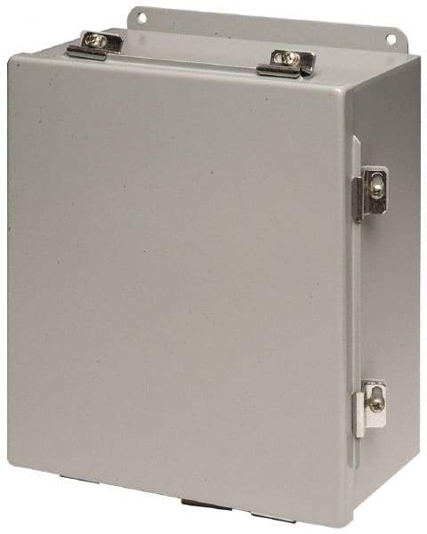 Cooper B-Line - Steel Standard Enclosure Hinge Flat Cover - NEMA 4, 12, 13, 8" Wide x 10" High x 6" Deep, Rainproof & Watertight - Caliber Tooling