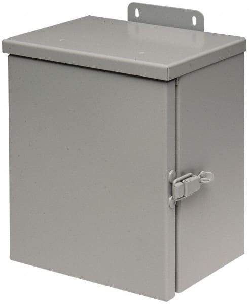 Cooper B-Line - Steel Junction Box Enclosure Hinge Flat Cover - NEMA 3R, 16" Wide x 20" High x 6" Deep, Rainproof - Caliber Tooling