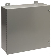 Cooper B-Line - Steel Standard Enclosure Hinge Flat Cover - NEMA 12, 13, 20" Wide x 24" High x 7" Deep, Dirt-tight & Dust-tight - Caliber Tooling