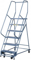 Gillis - 8.33' High 300 Lb Capacity 7 Step Rolling Ladder - Caliber Tooling