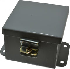 Cooper B-Line - Steel Standard Enclosure Hinge Flat Cover - NEMA 12, 13, 4" Wide x 4" High x 3" Deep, Dirt-tight & Dust-tight - Caliber Tooling