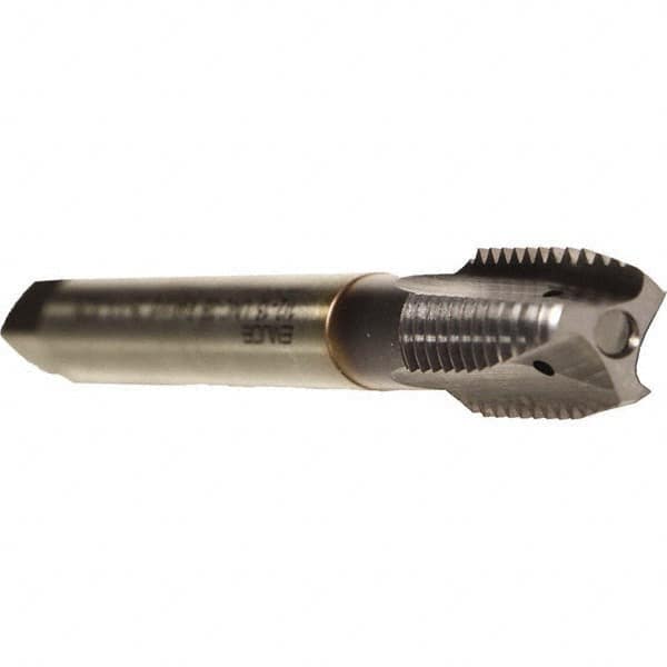 Emuge - 1-8 UNC, 3 Flute, TiCN Finish, Cobalt Spiral Point Tap - Plug Chamfer, Right Hand Thread, 6.299" OAL, 1.417" Thread Length, 0.8" Shank Diam, 2B Class of Fit, Series Rekord B - Exact Industrial Supply