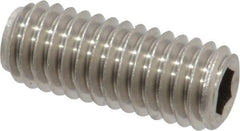 Value Collection - 3/8-16 UNC, 1" OAL, Oval Point Set Screw - Grade Austenitic A2 Stainless Steel, 3/16" Key - Caliber Tooling