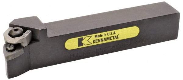 Kennametal - MWLN, Right Hand Cut, 5° Lead Angle, 25mm Shank Height x 25mm Shank Width, Negative Rake Indexable Turning Toolholder - 150mm OAL, WN..0804. Insert Compatibility, Series Wedgelock - Caliber Tooling