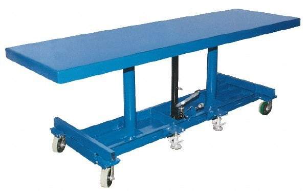 Vestil - 2,000 Lb Capacity Long Deck Mobile Lift Table - 31" Lift Height, 96" Platform Length x 30" Platform Width - Caliber Tooling