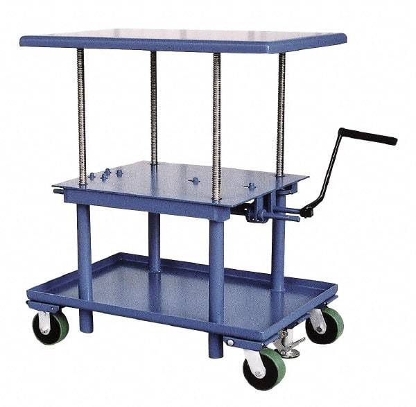 Vestil - 2,000 Lb Capacity Mechanical Lift Table - 28" Lift Height, 48" Platform Length x 30" Platform Width - Caliber Tooling