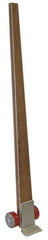 Vestil - 4,250 Lbs. Load Limit 6 Ft. Long Pry Bar Lever Dolly - 7 Inches Wide x 4 Inch Deep Nose, Hardwood Handle, Poly-On-Steel Wheels - Caliber Tooling