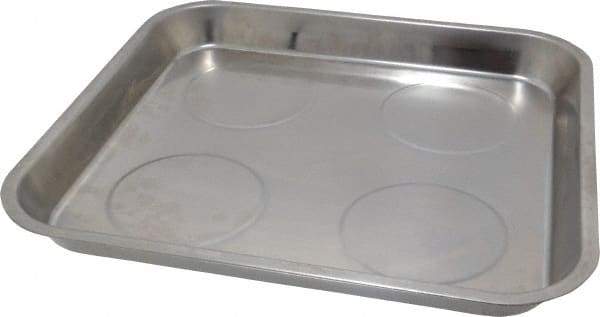 Eclipse - 11-1/2" Long x 10-11/16" Wide Magnetic Tray - Stainless Steel with Rubber-Coated Ferrite - Caliber Tooling