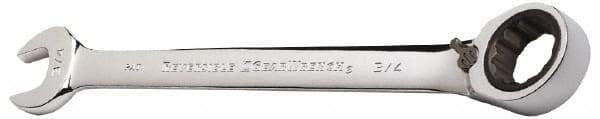 GearWrench - 1/2" Combination Wrench - 6-7/8" OAL, Steel, Polished Finish - Caliber Tooling