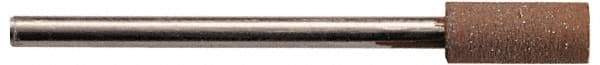 Made in USA - 3/4" Head Diam x 1/2" Head Thickness Diamond (Abrasive) Grinding Pin - 1/4" Shank Diam x 1-3/4" Shank Length - Caliber Tooling