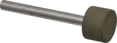 Made in USA - 3/4" Head Diam x 1/2" Head Thickness CBN Grinding Pin - 1/4" Shank Diam - Caliber Tooling