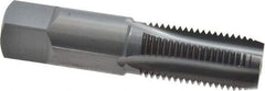 OSG - 1/4-18 NPS Thread, 4 Flute Standard Pipe Tap - 2-7/16" OAL, 1-1/16" Thread Length, 9/16" Shank Diam, Oxide Finish, High Speed Steel - Exact Industrial Supply