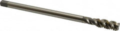 OSG - 7/16-14 UNC 3 Flute H3 Bright Finish High Speed Steel Spiral Flute Extension Tap - Bottoming Chamfer, 6" OAL, 3B Class of Fit - Caliber Tooling