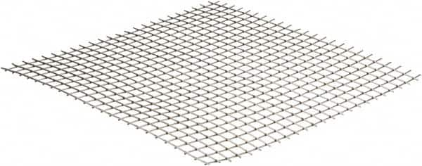 Value Collection - 16 Gage, 0.063 Inch Wire Diameter, 2 x 2 Mesh per Linear Inch, Stainless Steel, Welded Fabric Wire Cloth - 0.437 Inch Opening Width, 12 Inch Wide x 12 Inch Stock Length - Caliber Tooling