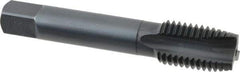 OSG - 7/8-9 UNC, 3 Flute, Oxide Finish, Vanadium High Speed Steel Spiral Point Tap - Plug Chamfer, Right Hand Thread, 4-11/16" OAL, 2-7/32" Thread Length, 0.697" Shank Diam, 3B Class of Fit, Series 300 - Exact Industrial Supply