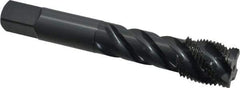 OSG - 3/4-16 UNF 4 Flute 3B Modified Bottoming Spiral Flute Tap - Vanadium High Speed Steel, Oxide Finish, 4-1/4" OAL, Right Hand Flute, Right Hand Thread, H3, Series 303 - Exact Industrial Supply