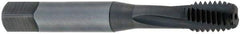 OSG - 9/16-18 UNF 4 Flute Bottoming Spiral Flute Tap - Powdered Metal, Oxide Finish, 3-19/32" OAL, Right Hand Flute, Right Hand Thread, H5, Series 313NI - Caliber Tooling