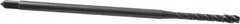 OSG - #8-32 UNC 3 Flute H3 Oxide Finish Vanadium High Speed Steel Spiral Flute Extension Tap - Modified Bottoming Chamfer, 4" OAL, 2B Class of Fit - Caliber Tooling